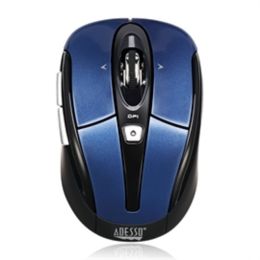 Adesso Mouse IMOUSE S60L Wireless Programmable Mini Mouse Blue Retail