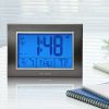 AcuRite 7-inch Atomic Alarm Clock with Date, Day of Week and Temperature
