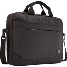 Case Logic Advantage Carrying Case (Attach) for 10.1" to 14" Notebook, Tablet PC, Pen, Electronic Device, Cord - Black