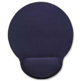 Manhattan Wrist Gel Support Pad and Mouse Mat, Blue, 241  203  40 mm, non slip base, Lifetime Warranty, Card Retail Packaging