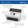 Brother ADS-3300W Cordless Sheetfed Scanner - 600 x 600 dpi Optical