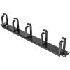 StarTech.com StarTech.com 1U 19in Metal Rackmount Cable Management Panel - Rack cable management kit - 1U