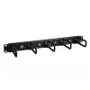 StarTech.com 1U 19" Cable Management Organizer - D Ring Hook Network/Server Rack Cord Manager - Data Center Horizontal Wire Panel