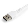 StarTech.com 6 inch/15cm Durable White USB-A to Lightning Cable, Rugged Heavy Duty Charging/Sync Cable for Apple iPhone/iPad MFi Certified