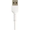 StarTech.com 6 inch/15cm Durable White USB-A to Lightning Cable, Rugged Heavy Duty Charging/Sync Cable for Apple iPhone/iPad MFi Certified