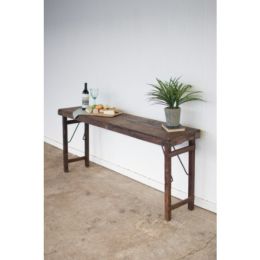 Wooden Folding Console Table 68" X 16" X 30"T (Pack of 1)