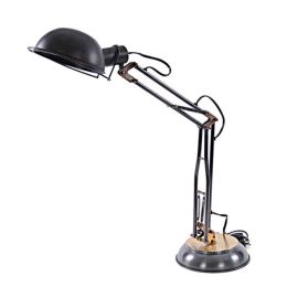 Brass Industrial-Style Desk Lamp (Pack of 1)