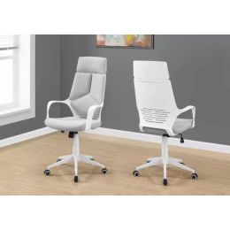 45.75" Foam  White Polypropylene  MDF  and Metal High Back Office Chair (Pack of 1)