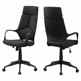 24.5" x 25" x 95.5" Black Foam Metal Nylon  High Back Office Chair (Pack of 1)