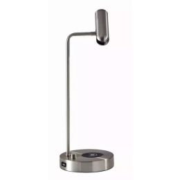 Ultra Sleek Brushed Steel Metal LED Desk Lamp (Pack of 1)