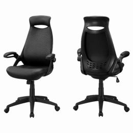 23.75" x 28" x 93.75" Black Foam Metal Nylon  Multi Position Office Chair (Pack of 1)